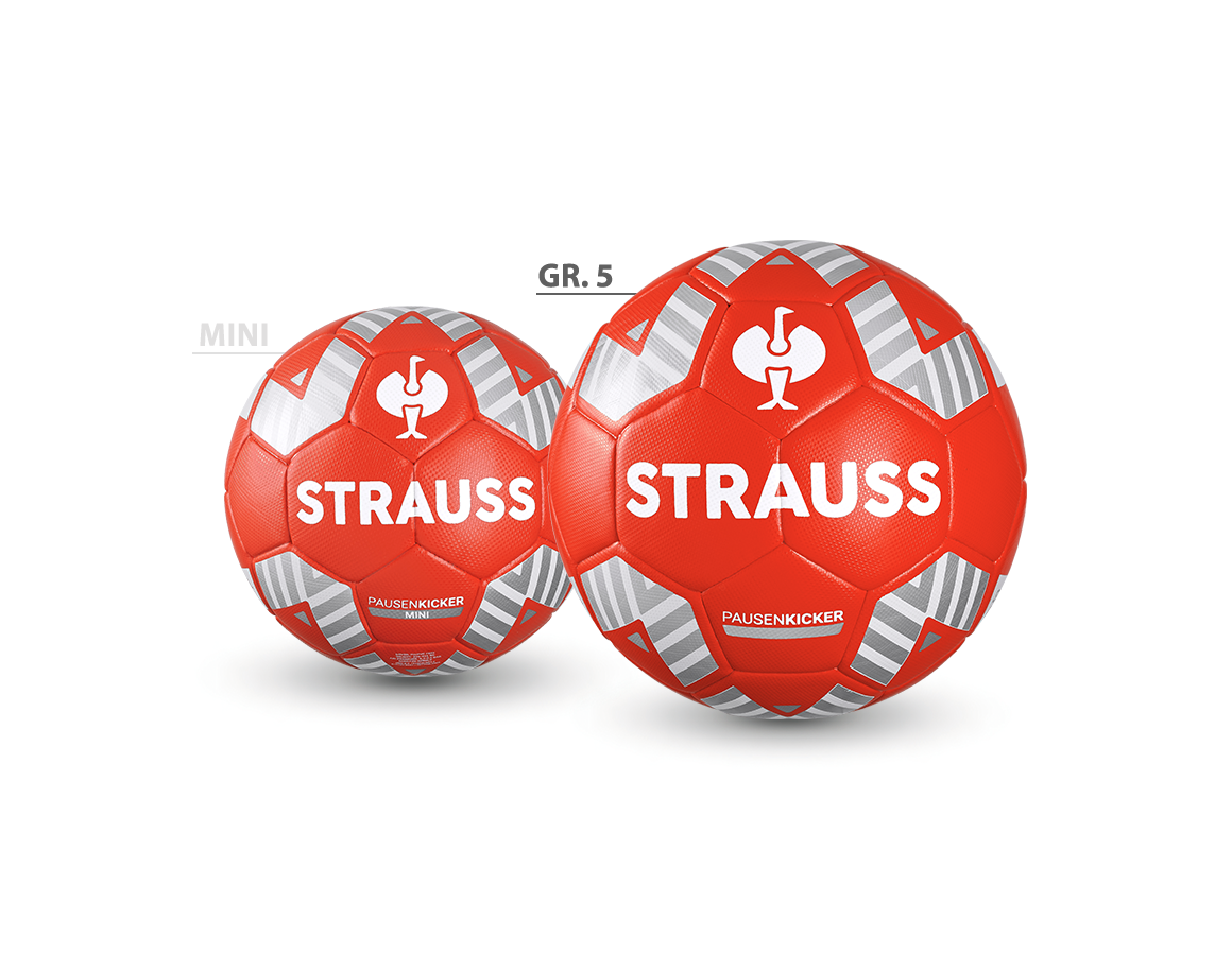 Accessoires: STRAUSS Fußball + red