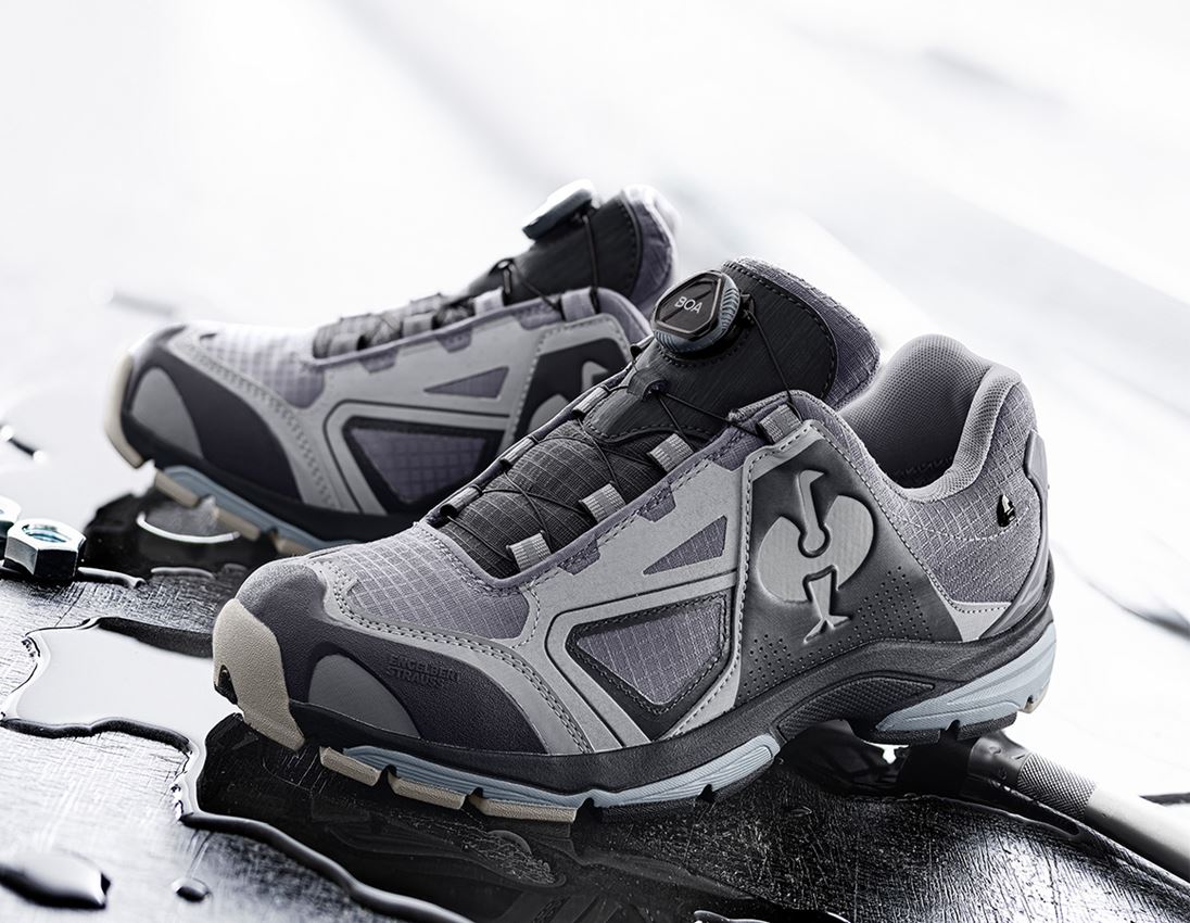 Chaussures: O2 Chaussures de travail e.s. Minkar II + aluminium/graphite
