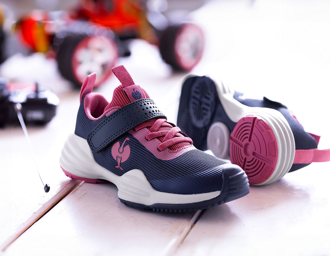 Chaussures pour enfants: Chaussures Allround e.s. Porto, enfants + bleu profond/rose tara