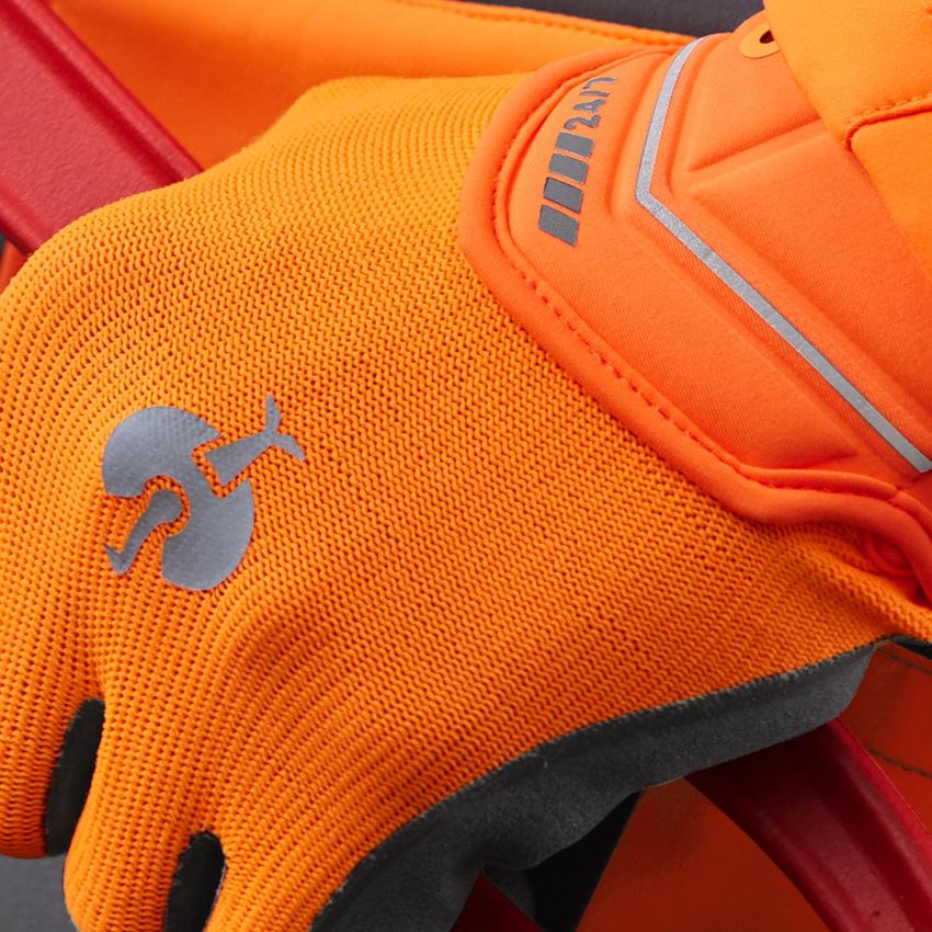 Revêtement: Gants hybrides e.s.motion 24/7 + orange fluo/anthracite 2