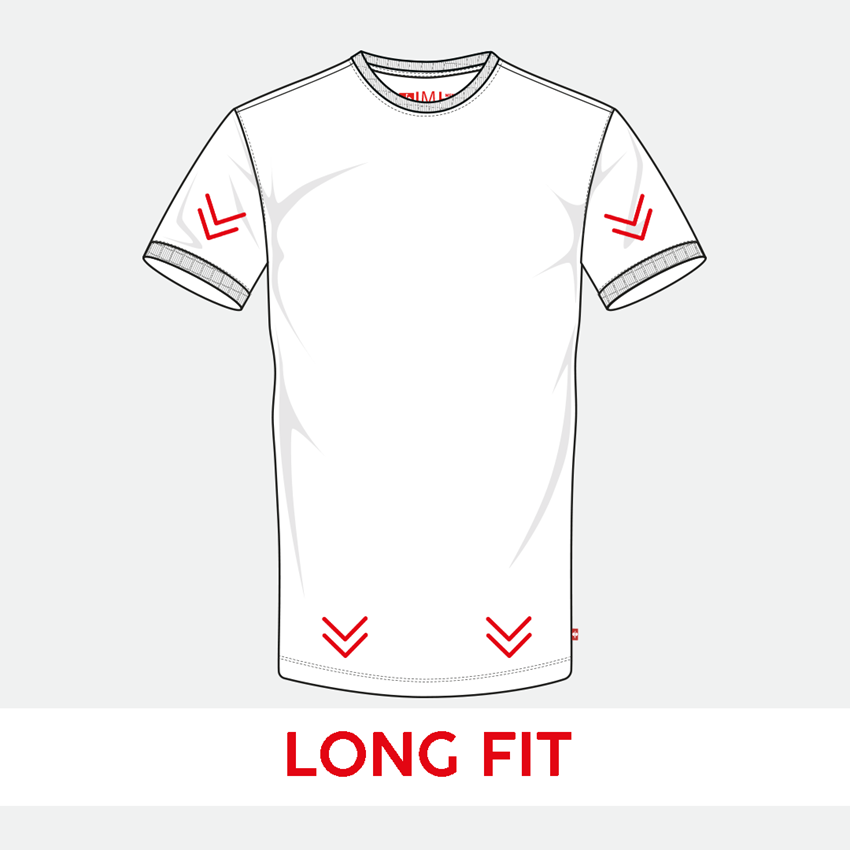 Shirts & Co.: e.s. T-Shirt cotton stretch, long fit + kastanie 2