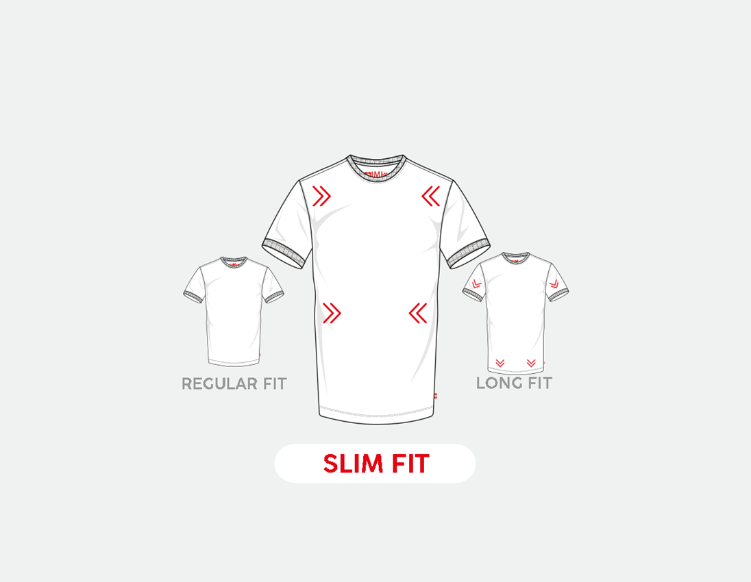 Shirts & Co.: e.s. T-Shirt cotton stretch, slim fit + schlammgrün 1