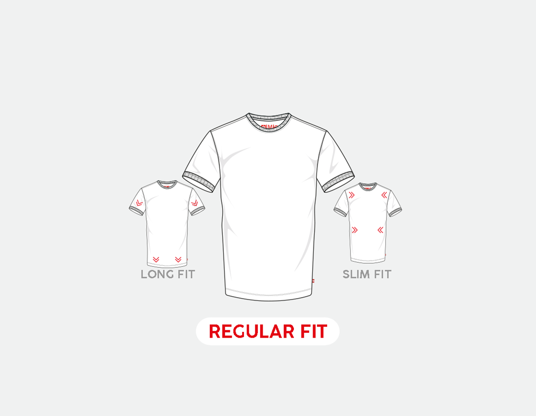 Shirts & Co.: e.s. T-Shirt cotton stretch + alkaliblau 1