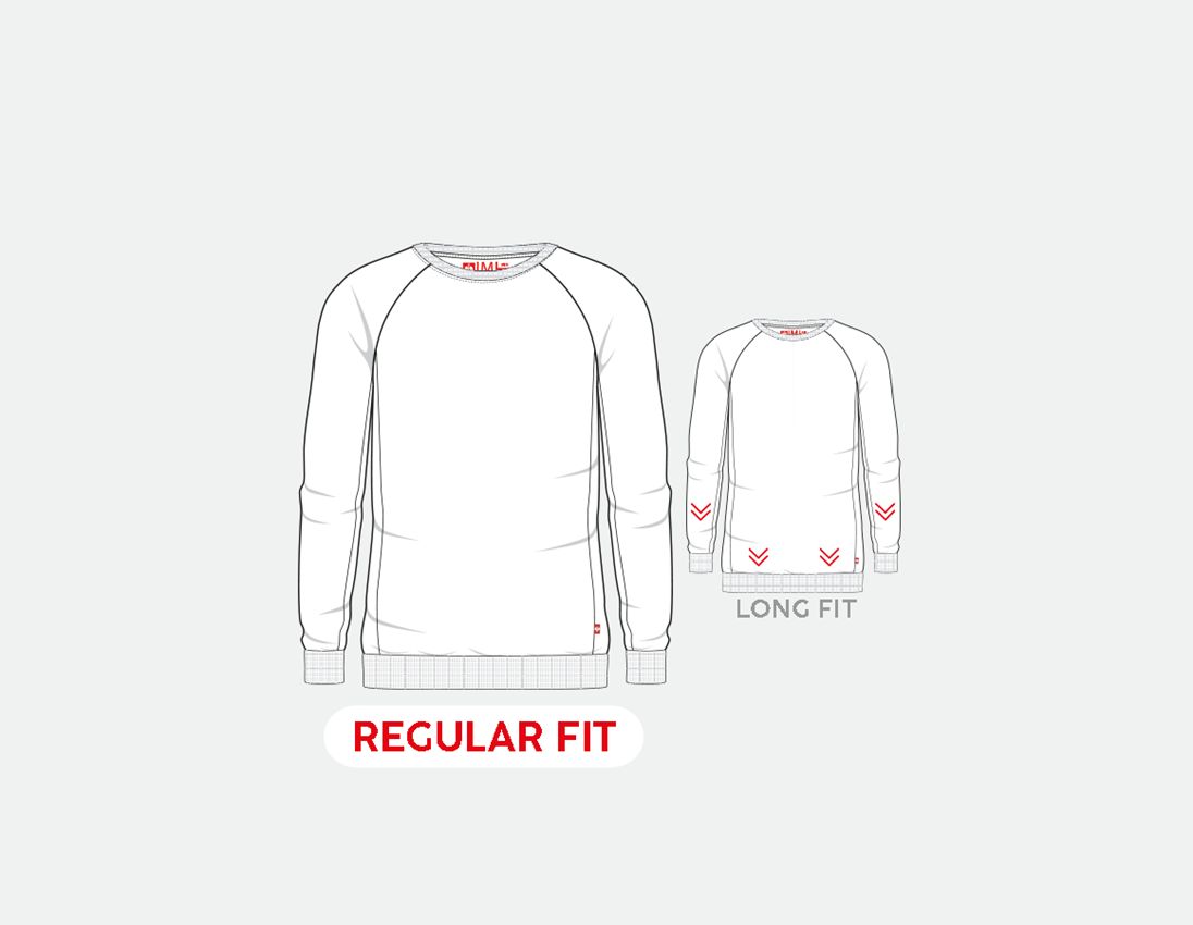 Shirts & Co.: e.s. Sweatshirt cotton stretch + feuerrot 1