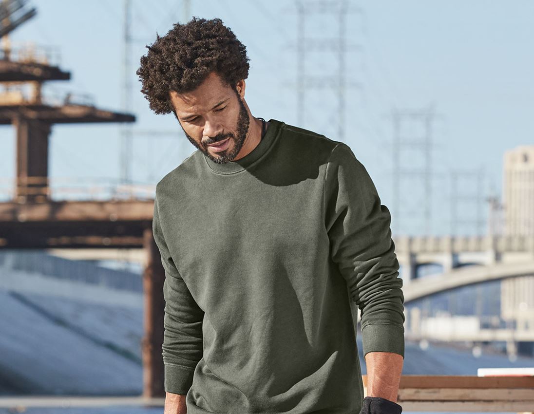 Schreiner / Tischler: e.s. Sweatshirt vintage poly cotton + tarngrün vintage 1