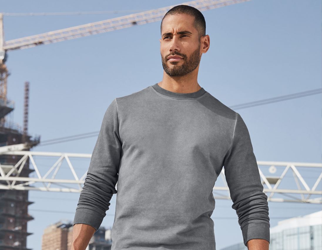 Shirts & Co.: e.s. Sweatshirt vintage poly cotton + zement vintage 2