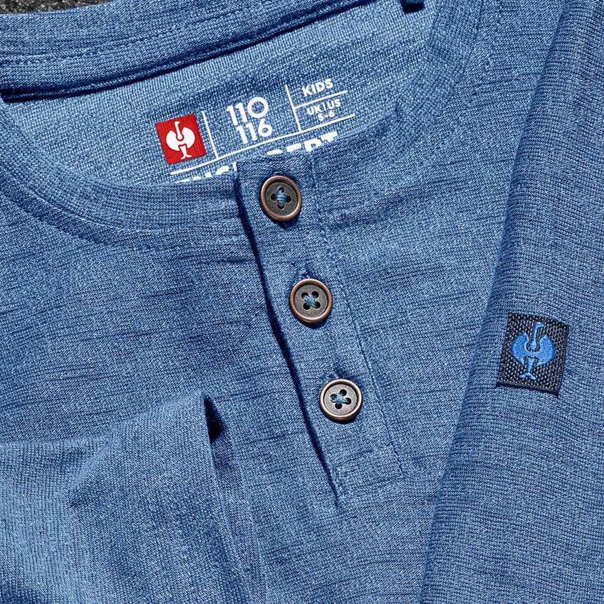 Shirts & Co.: Longsleeve e.s.vintage, Kinder + arktikblau melange 2