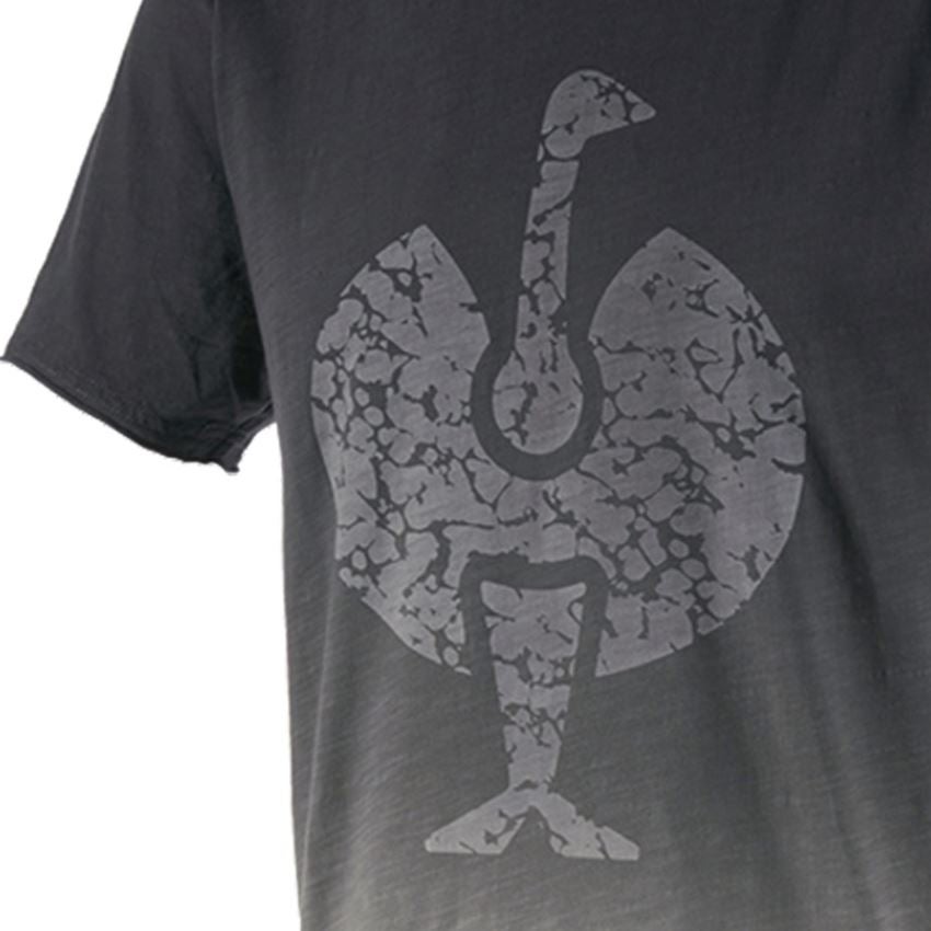 Hauts: e.s. T-Shirt workwear ostrich + noir oxyde vintage 2