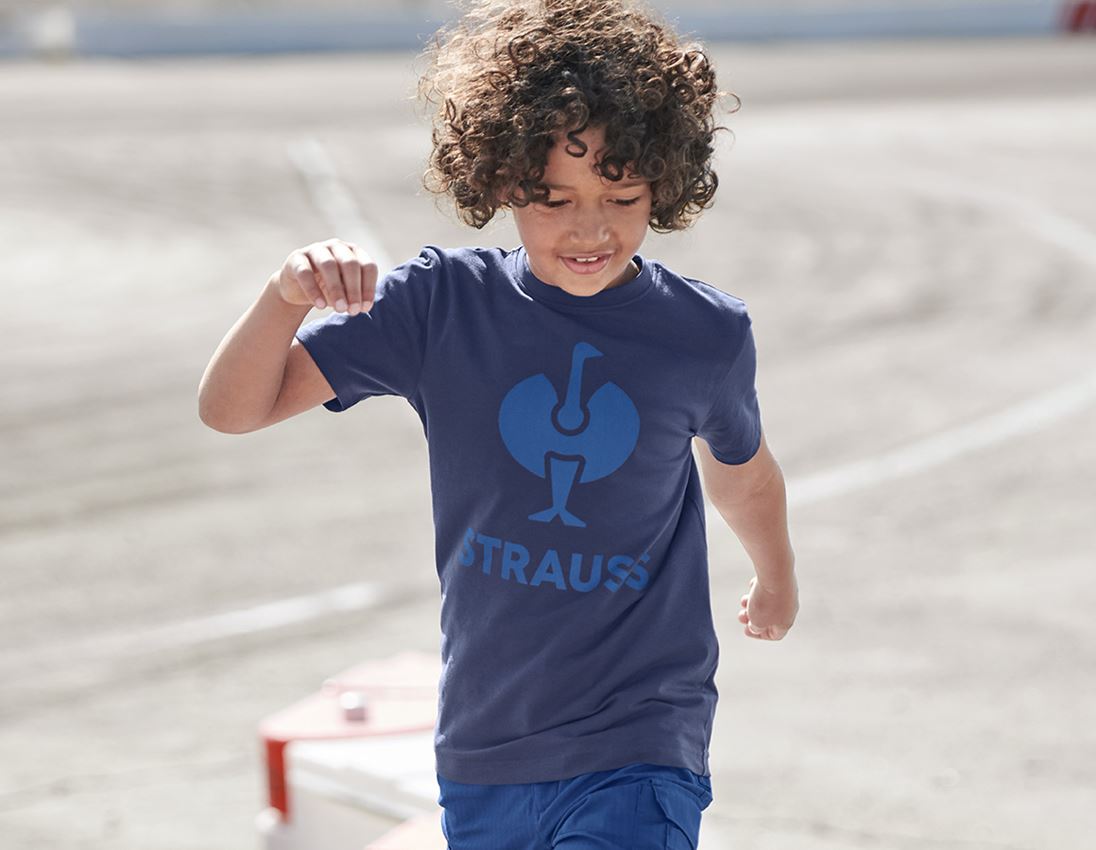Hauts: T-shirt e.s.concrete, enfants + bleu profond