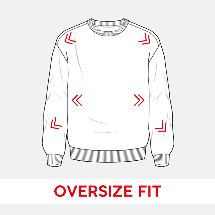 Themen: Oversize Sweatshirt e.s.motion ten, Damen + rauchblau vintage 2