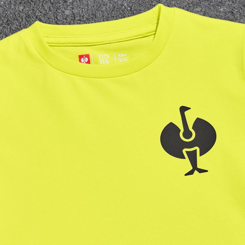 Thèmes: T-Shirt e.s.trail, enfants + jaune acide/noir 2