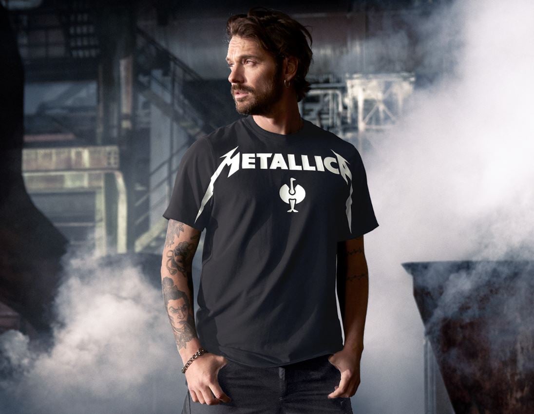 Shirts & Co.: Metallica cotton tee + schwarz