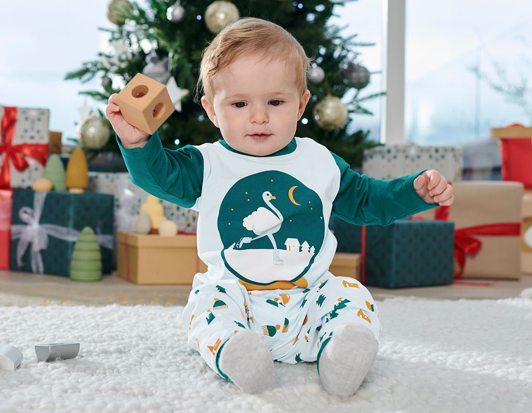 Geschenkideen: e.s. Baby Pyjama + eiswasserblau