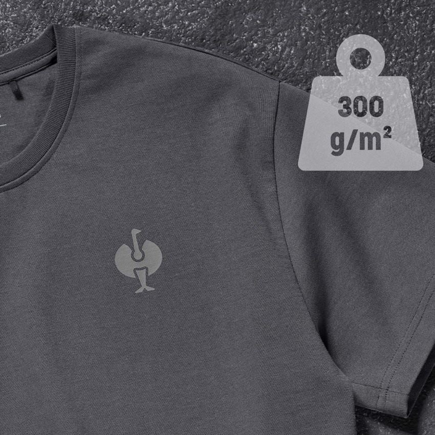 Bekleidung: T-Shirt heavy e.s.iconic + carbongrau 2