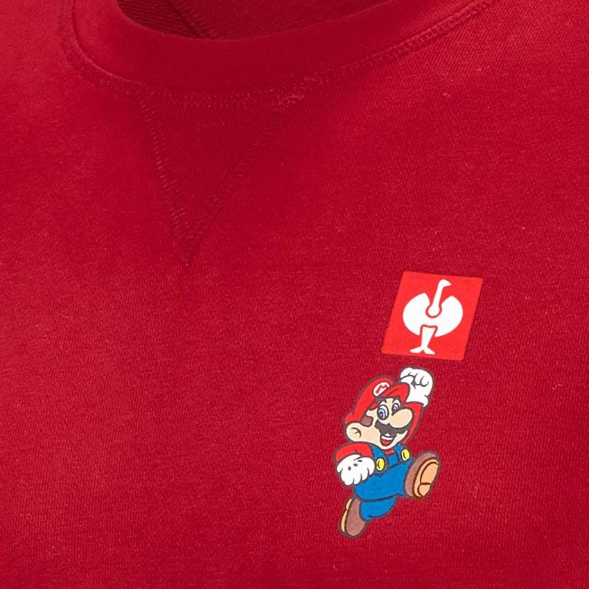 Kollaborationen: Super Mario Sweatshirt, Herren + feuerrot 2