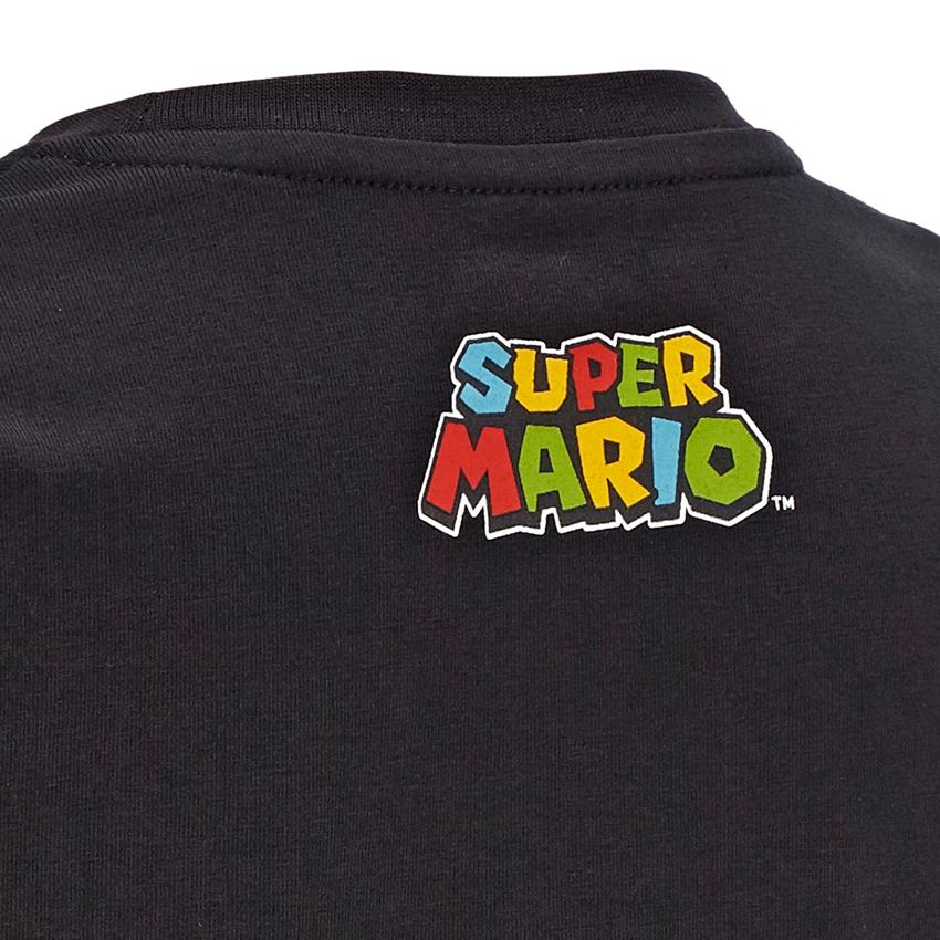 Hauts: Super Mario T-Shirt, enfants + noir 2