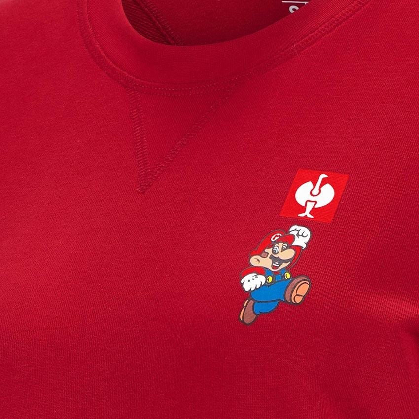 Kollaborationen: Super Mario Sweatshirt, Damen + feuerrot 2