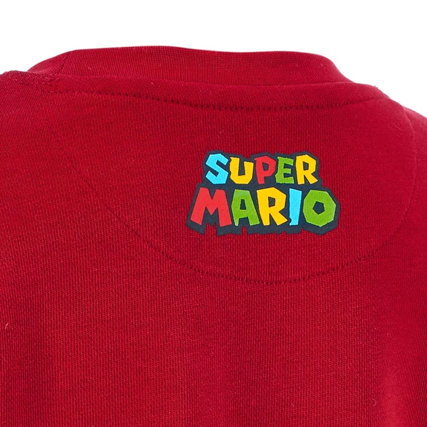 Hauts: Super Mario Sweatshirt, enfants + rouge vif 2