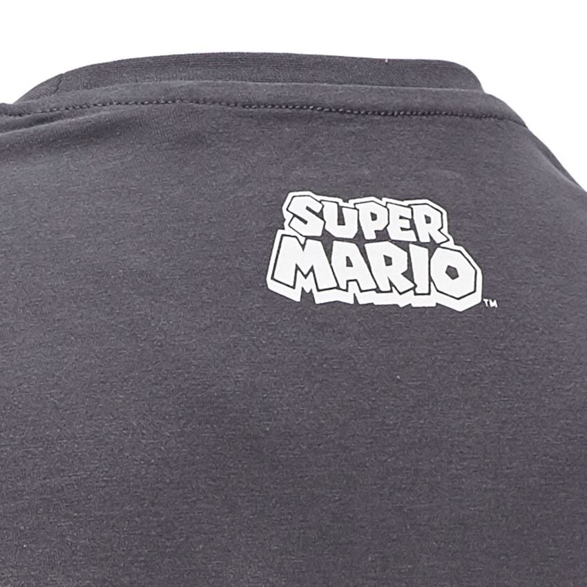 Bekleidung: Super Mario T-Shirt, Herren + anthrazit 2