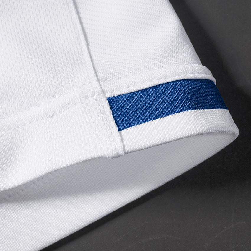 Bekleidung: Funktions T-Shirt e.s.ambition + weiß/enzianblau 2
