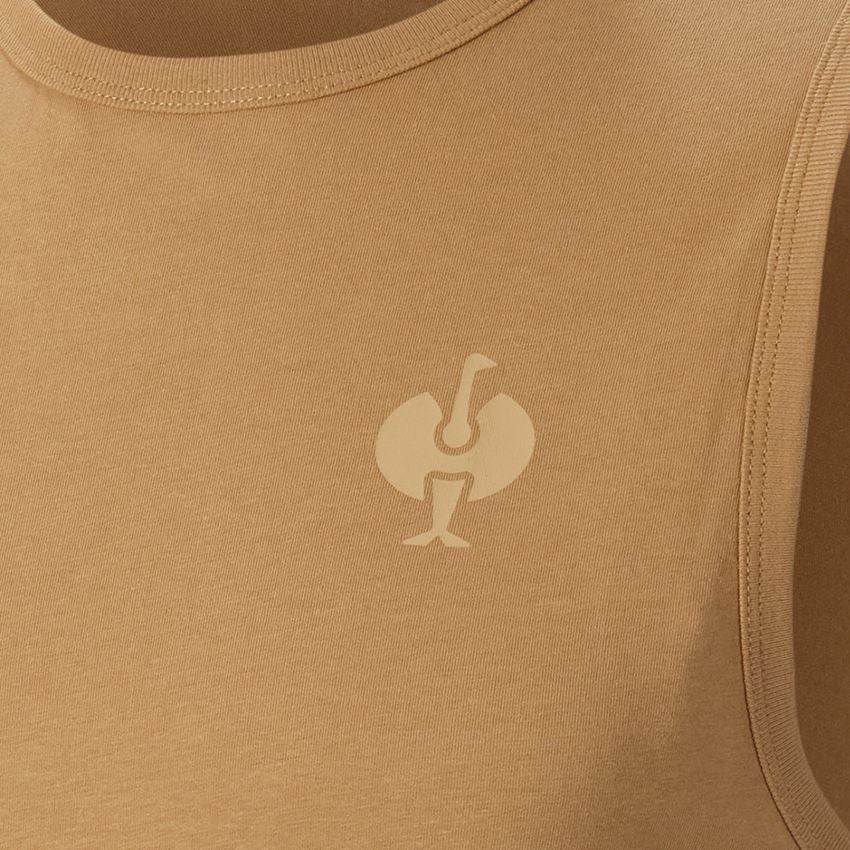 Bekleidung: Athletik-Shirt e.s.iconic + mandelbraun 2