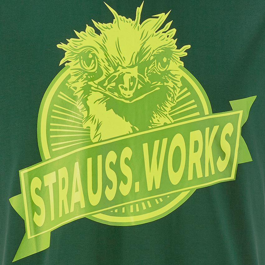 Bekleidung: e.s. T-Shirt strauss works + grün 2