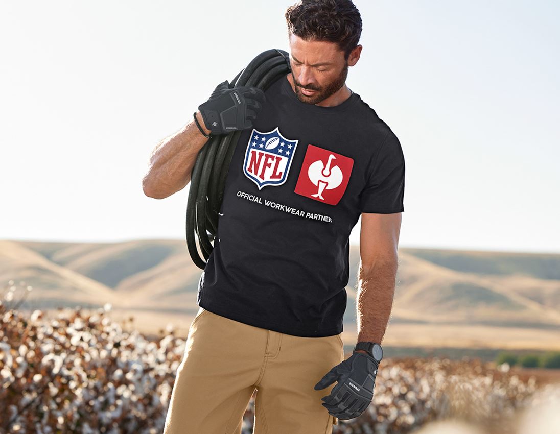 Bekleidung: NFL T-Shirt cotton + schwarz