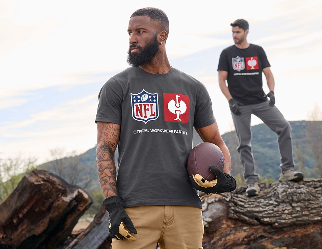 Bekleidung: NFL T-Shirt cotton + carbongrau 1