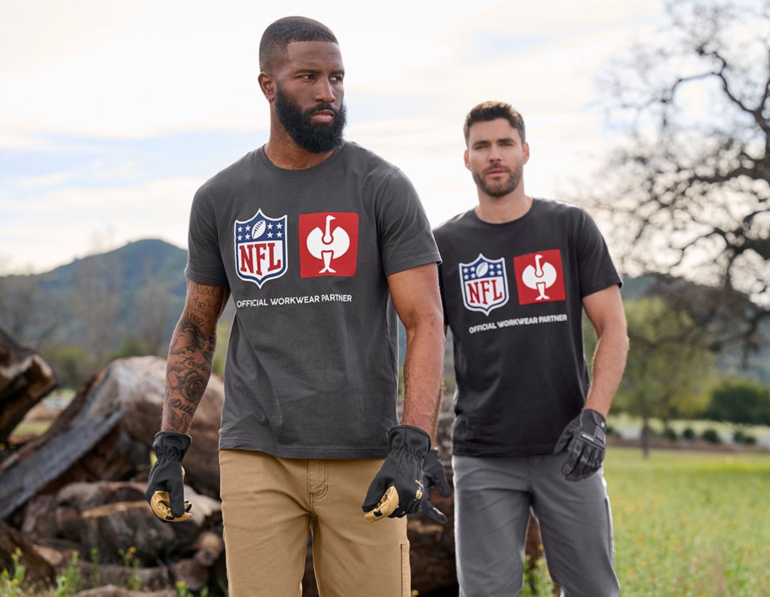 Shirts & Co.: NFL T-Shirt cotton + carbongrau 2