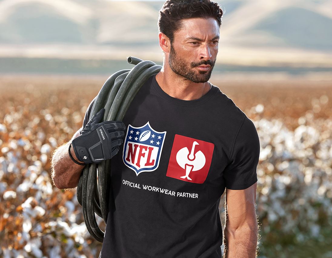 Shirts & Co.: NFL T-Shirt cotton + schwarz 1