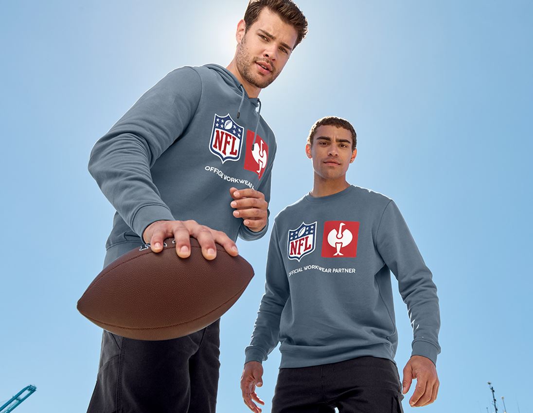 Kollaborationen: NFL Sweatshirt cotton + oxidblau 2