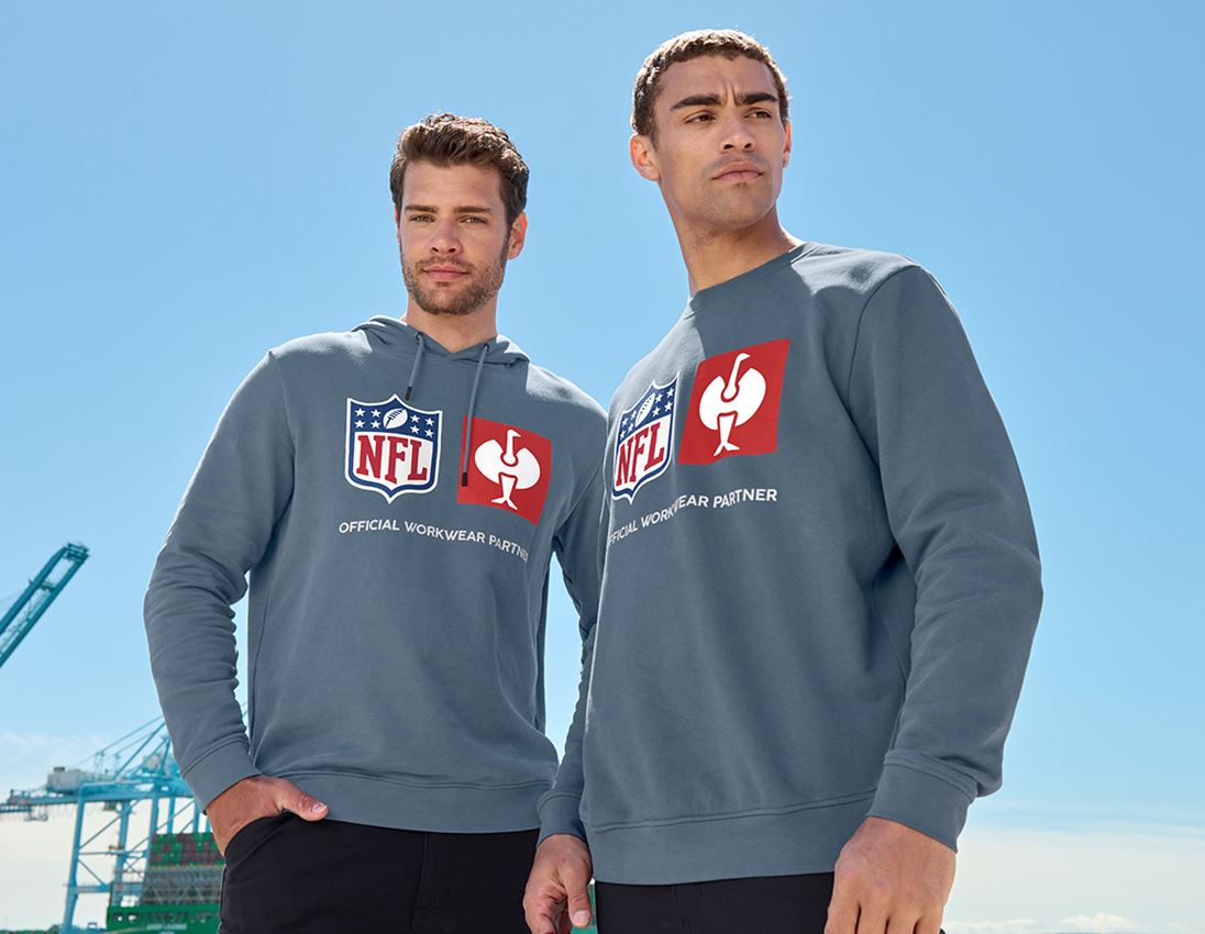 Kollaborationen: NFL Sweatshirt cotton + oxidblau 1