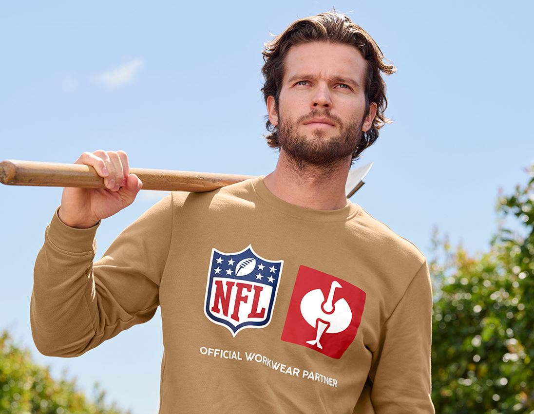 Vêtements: NFL Sweatshirt cotton + brun amande 2