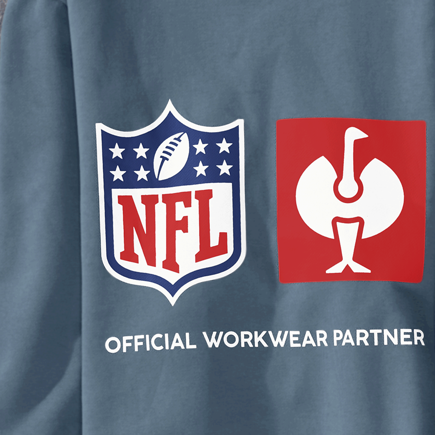 Collaborations: NFL Sweatshirt cotton + bleu oxyde 2