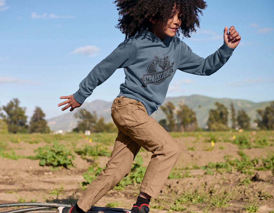 Shirts & Co.: Hoody-Sweatshirt e.s.iconic works, Kinder + oxidblau 2