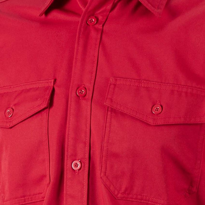 Shirts & Co.: Arbeitshemd e.s.classic, langarm + rot 2