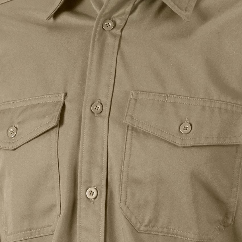 Shirts & Co.: Arbeitshemd e.s.classic, langarm + khaki 2