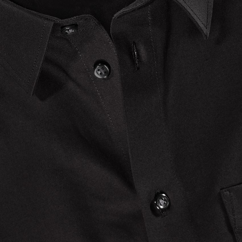Shirts & Co.: e.s. Business Hemd cotton stretch, comfort fit + schwarz 3
