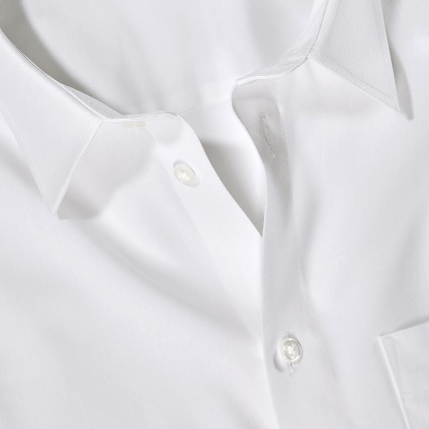 Hauts: e.s. Chemise de travail cotton stretch comfort fit + blanc 3