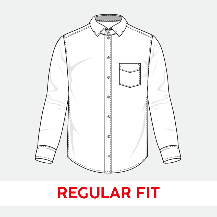Shirts & Co.: e.s. Business Hemd cotton stretch, regular fit + nebelgrau 2