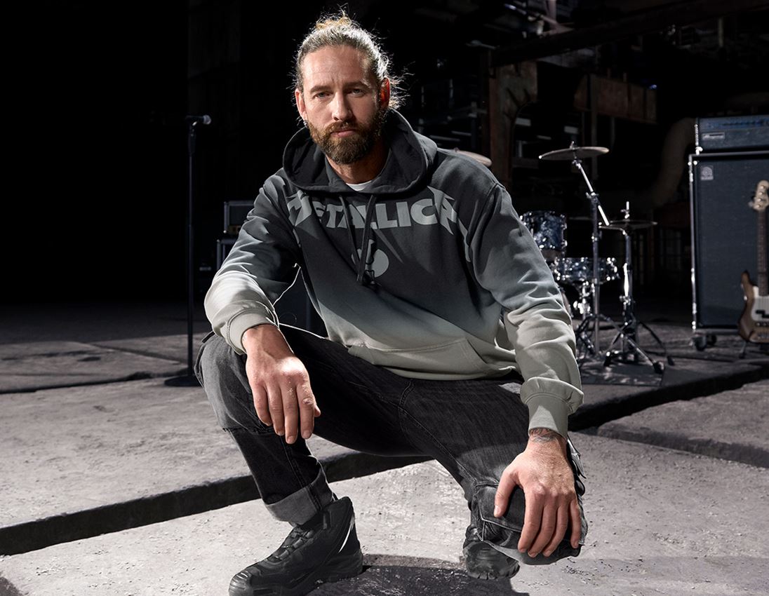 Kollaborationen: Metallica cotton hoodie, men + schwarz/granit 1