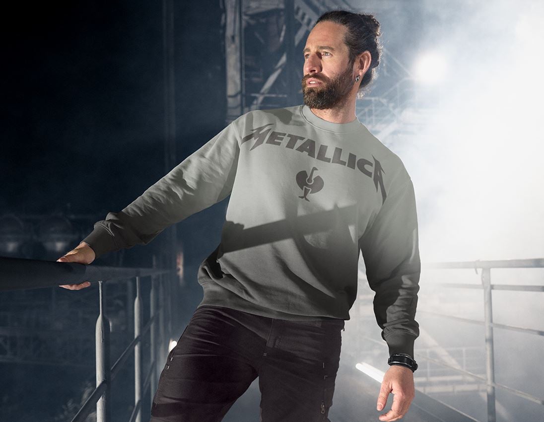Collaborations: Metallica cotton sweatshirt + gris magnétique/granit