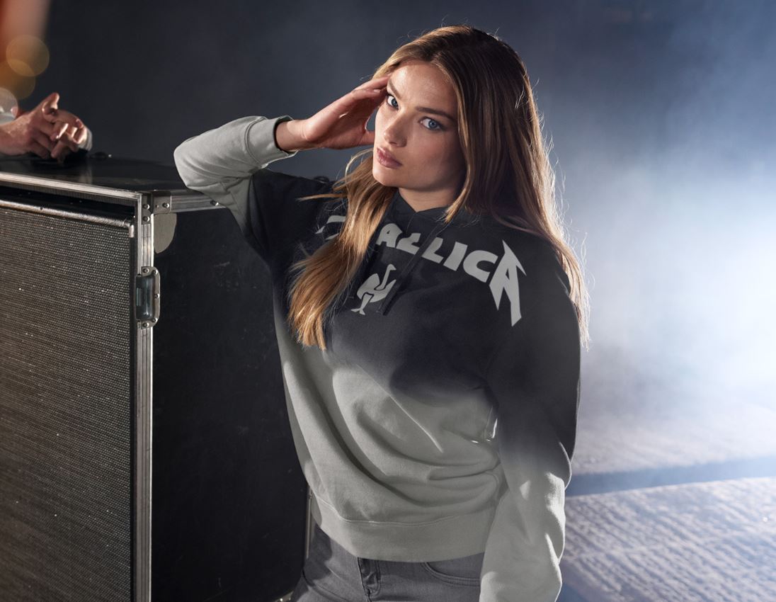 Shirts & Co.: Metallica cotton hoodie, ladies + schwarz/granit 1