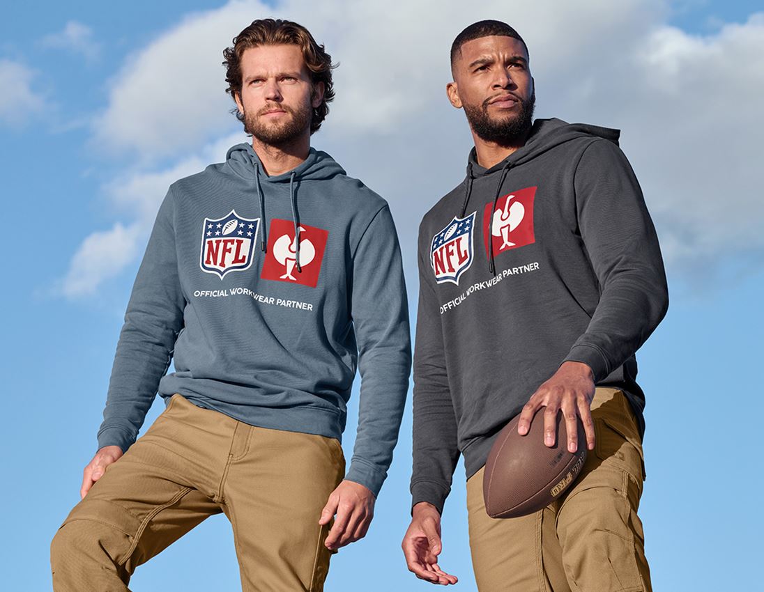 Collaborations: NFL Hoodie cotton + gris carbone 1