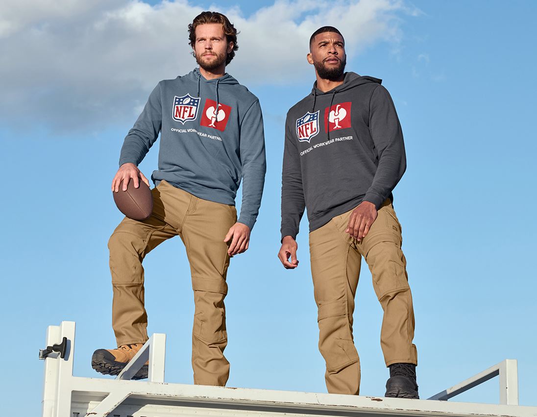 Collaborations: NFL Hoodie cotton + gris carbone 2