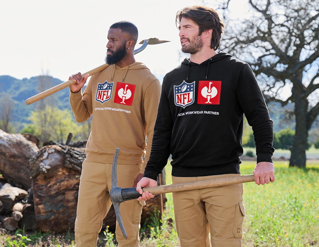 Collaborations: NFL Hoodie cotton + brun amande 4