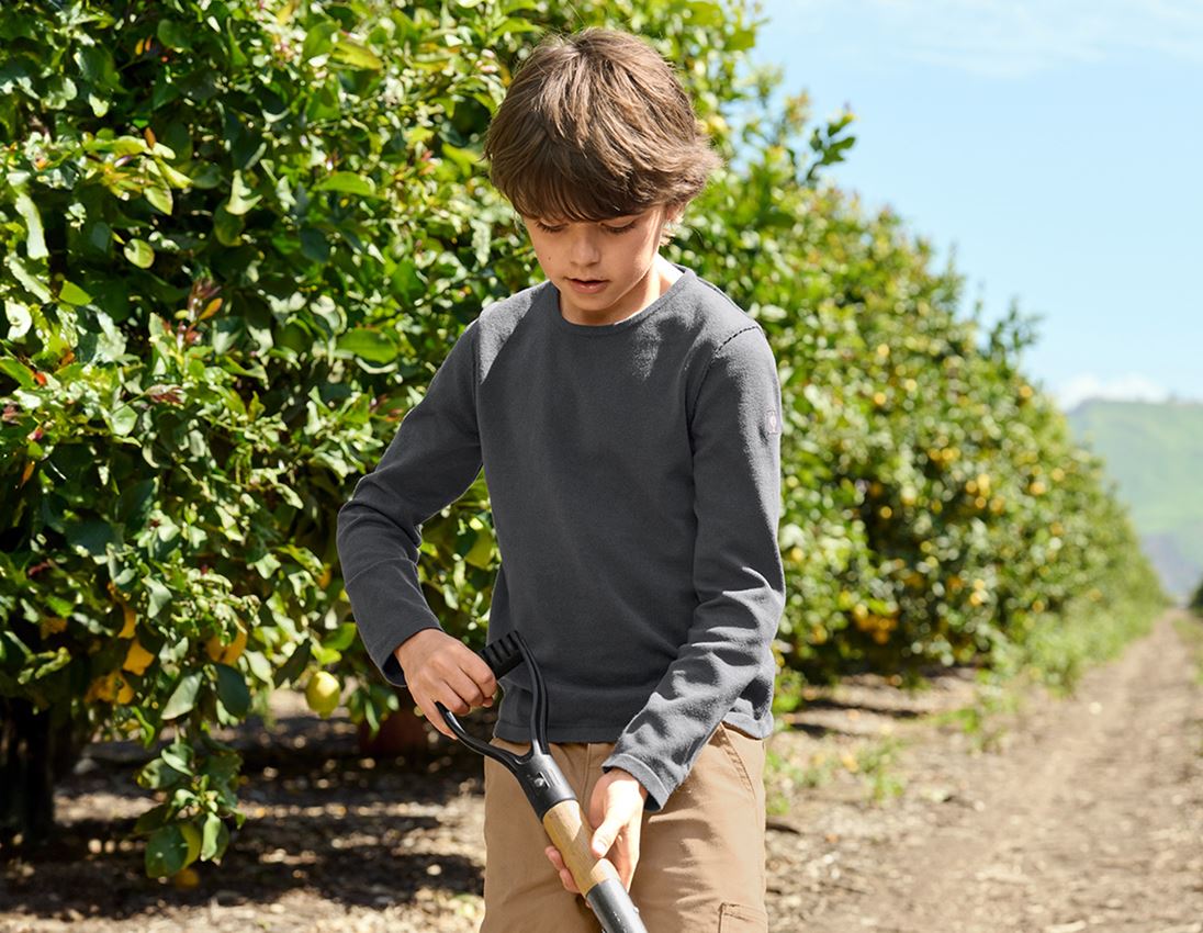 Shirts & Co.: Strickpullover e.s.iconic, Kinder + carbongrau 1