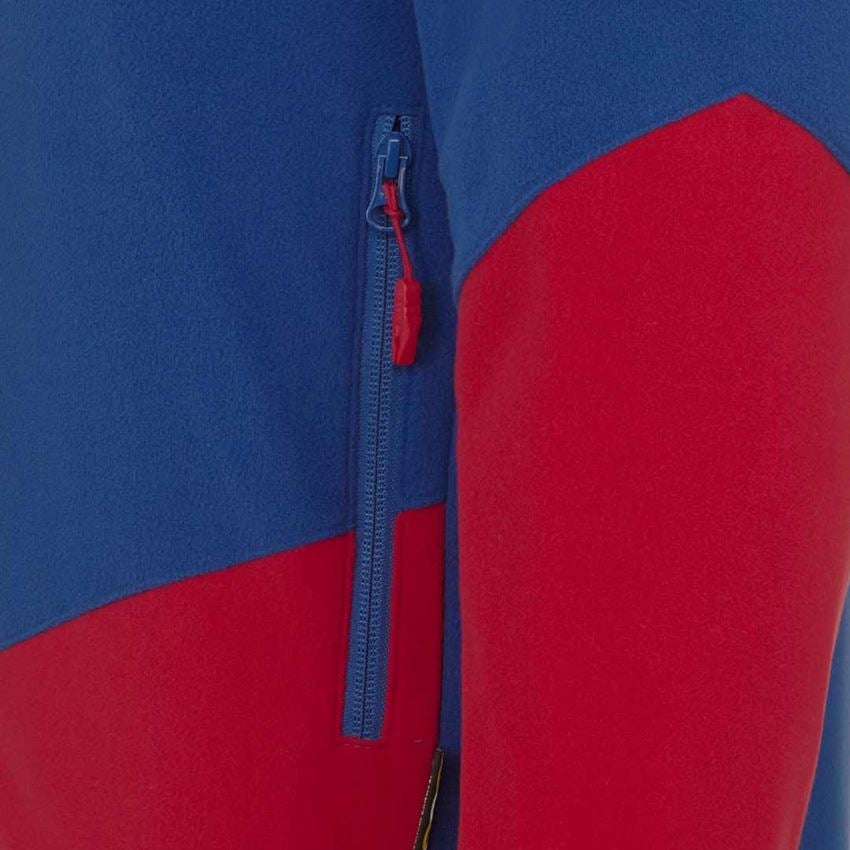 Installateur / Klempner: Fleece Jacke e.s.motion 2020 + kornblau/feuerrot 2