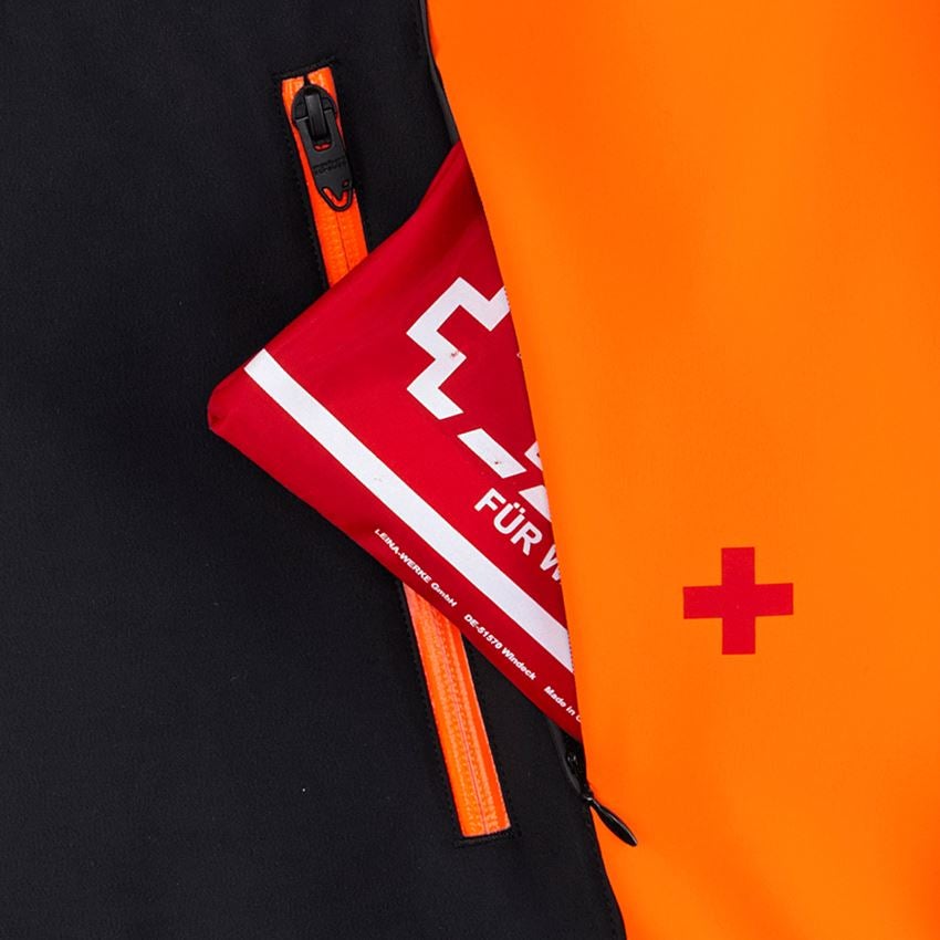 Vêtements sylviculture /anti coupures: Veste de forestier e.s.vision d’été + orange fluo/noir 2