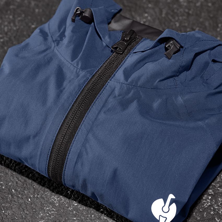 Vestes de travail: Coupe-vent light-pack e.s.trail + bleu profond/blanc 2